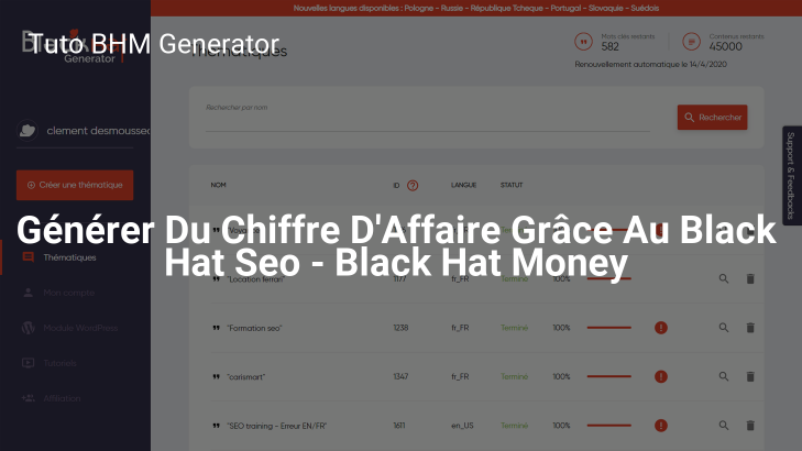 Générer Du Chiffre D’Affaire Grâce Au Black Hat Seo – Black Hat Money